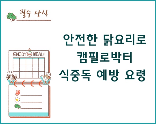  안전한 닭요리로 캠필로박터 식중독 예방 요령 알아보기