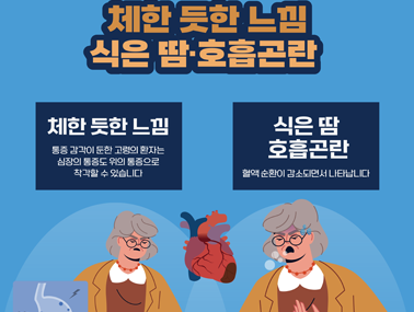 [인포그래픽] 심근경색 세 번째 조기증상 체한 듯한 느낌, 호흡곤란 등